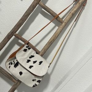 NWOT handcrafted cowhair western crossbody baby medium size